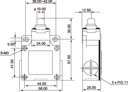 结构尺寸图 - LSA-001