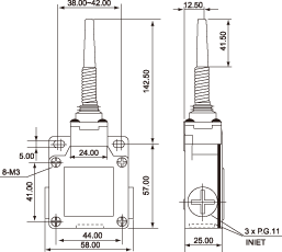 结构尺寸图 - LSA-071