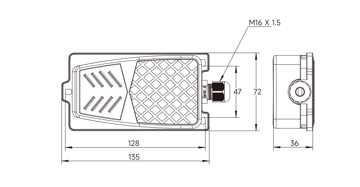 结构尺寸图 - SDF-2