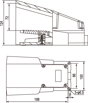结构尺寸图 - SDF-502