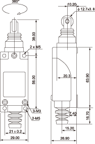 结构尺寸图 - SF-M122