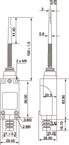 结构尺寸图 - SF-M166