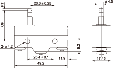 结构尺寸图 - TM-1305